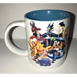 Disney Classic All Characters With Villains Coffee Mug Jerry Leigh Tea Cup